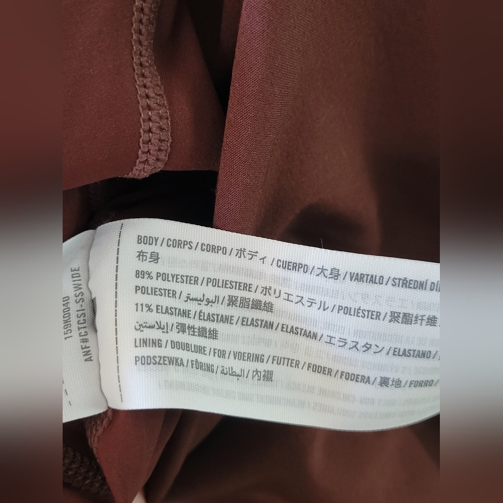 Abercrombie & Fitch Traveler Mini Active Dress Dark Brown Size Small Tall (ST) - Picture 5 of 10
